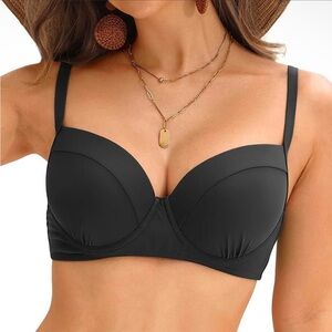 Tempt Me Black Underwire Bikini Swinsuit Bra